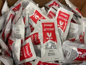 Caseys Ketchup Foil Pouches - 600 Packets