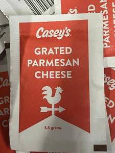 Caseys Grated Parmesan Cheese Packets - 5 Boxes of 200 Count (3.5 GR Each)