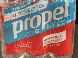 Propel Electrolyte Water Beverage - Watermelon (2 x 6-Pack, 16.9 fl oz Bottles)