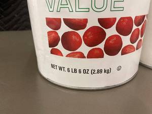 2.1 - Lot of 2 Harvest Value Whole Peeled Tomatoes 6LB 6oz Each