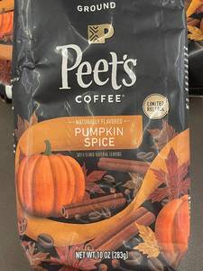 Peets Coffee Pumpkin Spice Ground Coffee 3-Pack