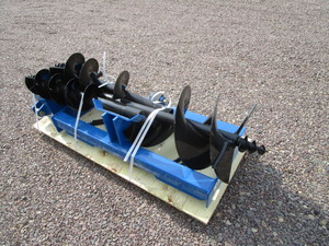 lot 15-A image: Skid Steer Post Hole Auger w8-12-16 Auger Bits