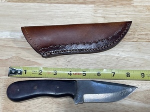 Handmade Damascus Knife and Sheath