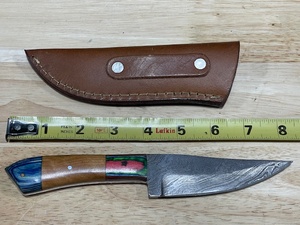 Handmade Damascus Knife and Sheath
