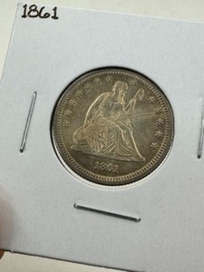 1861 Seated Quarter - Amazing