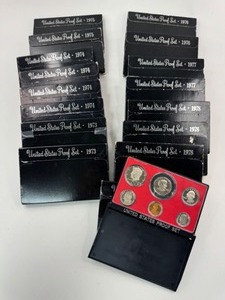 16x Proof Sets from 1973-1979