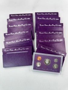 12x Proof Sets from 1990-1993