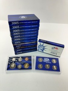 11x Proof Sets from 2004-2008