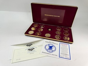 24k Gold Plated Freedom Heritage Collection Coins wpin