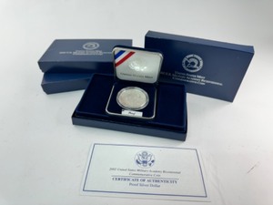 3x 2002 U.S. Military Academy Bicentennial Commemorative Silver Dollar