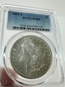 1881-S PCGS Silver Morgan Dollar MS62