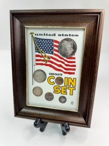 Toned Silver Obsolete Set in Frame