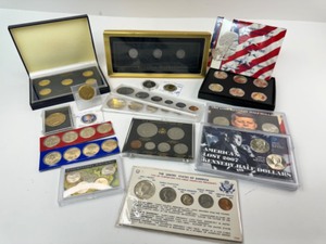 Assortment of US Coins Including Proof, Silver, etc