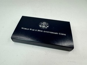 1991-1995 World War II 50th Anniversary Commemorative Set wProof Silver Dollar