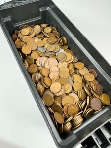 Ammo Box of 3000 Mixed Wheat Cents