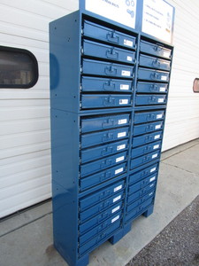 30 Drawer Pullout Hardware Rack 41x67x13