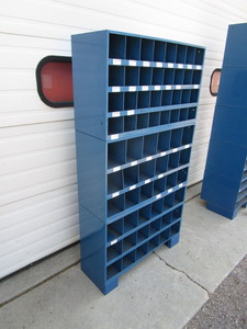 68 Compartment 3 Section Bolt Bin 35x67x13