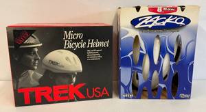 lot 10 image: Trek & Zacko Bike Helmets Size Large 7 34 & MedLarge