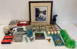 lot 30 image: Misc. Household Items Including Derk Hanson Framed Print & More