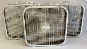 lot 51 image: Three 20 Box Fans (All Work Good Just Need Cleaning)