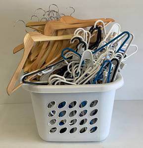 lot 57 image: Misc. Hangers Some Wood