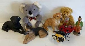 lot 78 image: Misc. Dog Statues & More