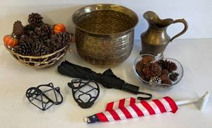 lot 87 image: Misc. Brass Items & More