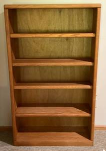 lot 146 image: Wood Book Shelf 36 L x 60 H x 12 W