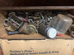 Misc nails, screws, hardware lot