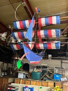 Hanging sail boat