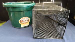 lot 8 image: NEW (LIKE NEW) MINNOW TRAP  HEAVY DUTY BUCKET