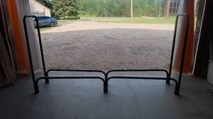 lot 7A image: LARGE METAL WOOD RACK