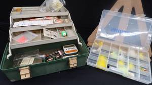 lot 46 image: 2 TACKLE BOXES PLUS