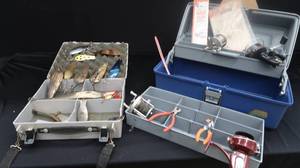 lot 47 image: PLANO TACKLE BOX  FISHING REEL BOX