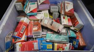 lot 61 image: HUGE BIN OF NEW ASSORTED STAPLES