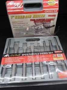 lot 67 image: NIB CHISELPUNCH SET AND 1 BRAD AIR NAILER