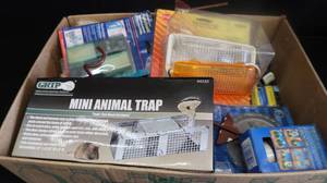 lot 100 image: MISC BOX OF NEW GOODIES.