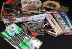 lot 105 image: TOOLS  HARDWARE NEW AND NOT NEW