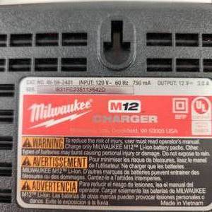 Lot Of Five Milwaukee M12 Battery Chargers