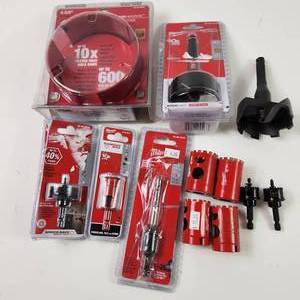 Assortment of Milwaukee Hole Saws