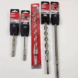 Lot Of Five New Milwaukee Concrete Carbide Tip Drill Bits