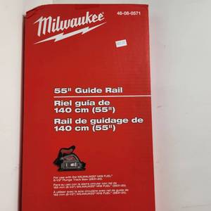 New Milwaukee 55 Guide Rail 48-08-0571 And Guide Rail Clamps 48-08-0573