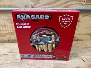 lot 75 image: AVAGARD 12 Piece Air Hose Kit- 50ft (07302420)