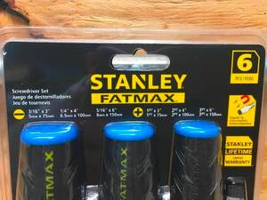 lot 39 image: Stanley Fatmax 6 Piece Screwdriver Set 0713248