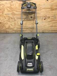 lot 79 image: Non-Working 40V Brushless 20 Self-Propelled Lawn Mower Model # RY401012VNM