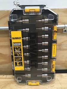 lot 87 image: DeWalt 17 Piece 38 Bit Socket Set Model # DWMT73806 0805247.50