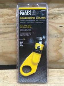 lot 108 image: Klein Tools Radial Coaxial Cable Stripper Model # VDV110-061