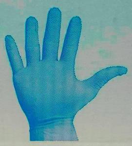 lot 82 image: TAC- Case of- Powder Free Blue Nitrile Gloves Size L (1000 gloves)