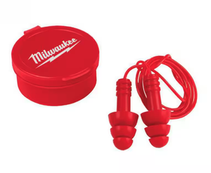 lot 189 image: Milwaukee Corded Reusable Earbuds Model # 48-73-3151