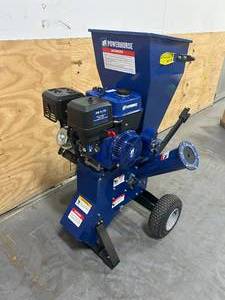 lot 208 image: Powerhorse Wood ChipperShredder, 420cc Powerhorse OHV Engine, 4in. Chipping Capacity (Retails for $999.99)